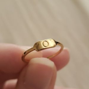 Gorjana Letterpress Ring - "O"